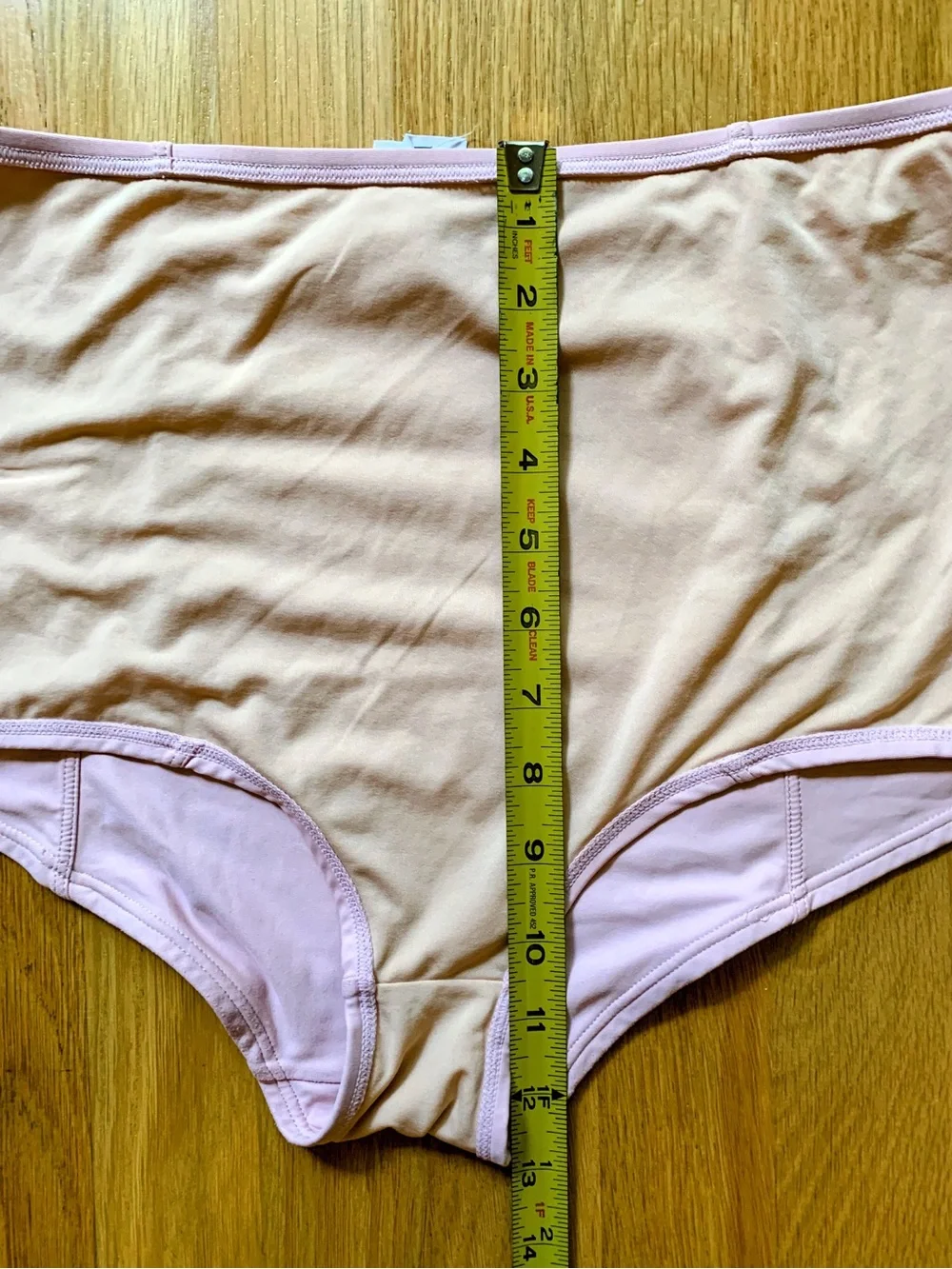 J. Crew High Waisted Bikini Bottoms Pale Pink Size M, Full Coverage